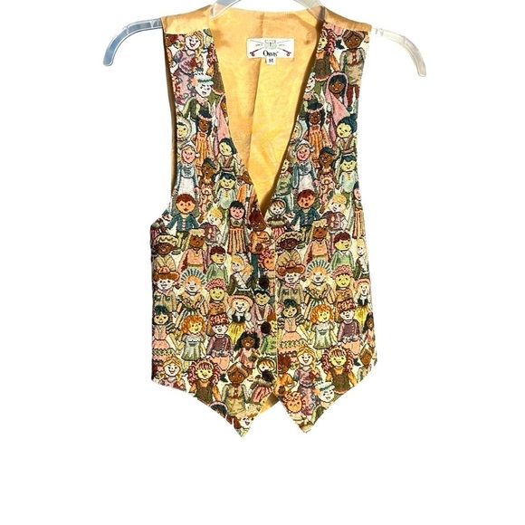 Orvis Faces Vintage Waistcoat Vest Womens Med - Picture 1 of 9